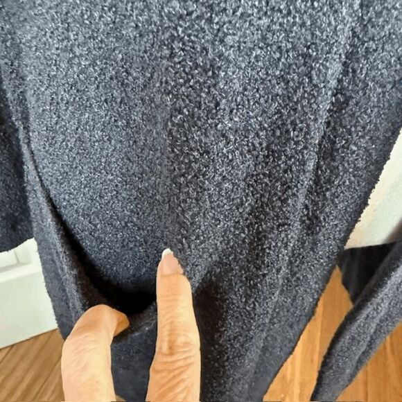 Barefoot Dreams CozyChic Lite Coastal Cardigan Hooded Black Pockets Size XS/S - Picture 4 of 12